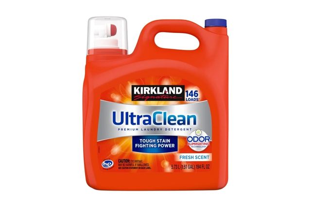 Kirkland Signature UltraClean laundry detergent container