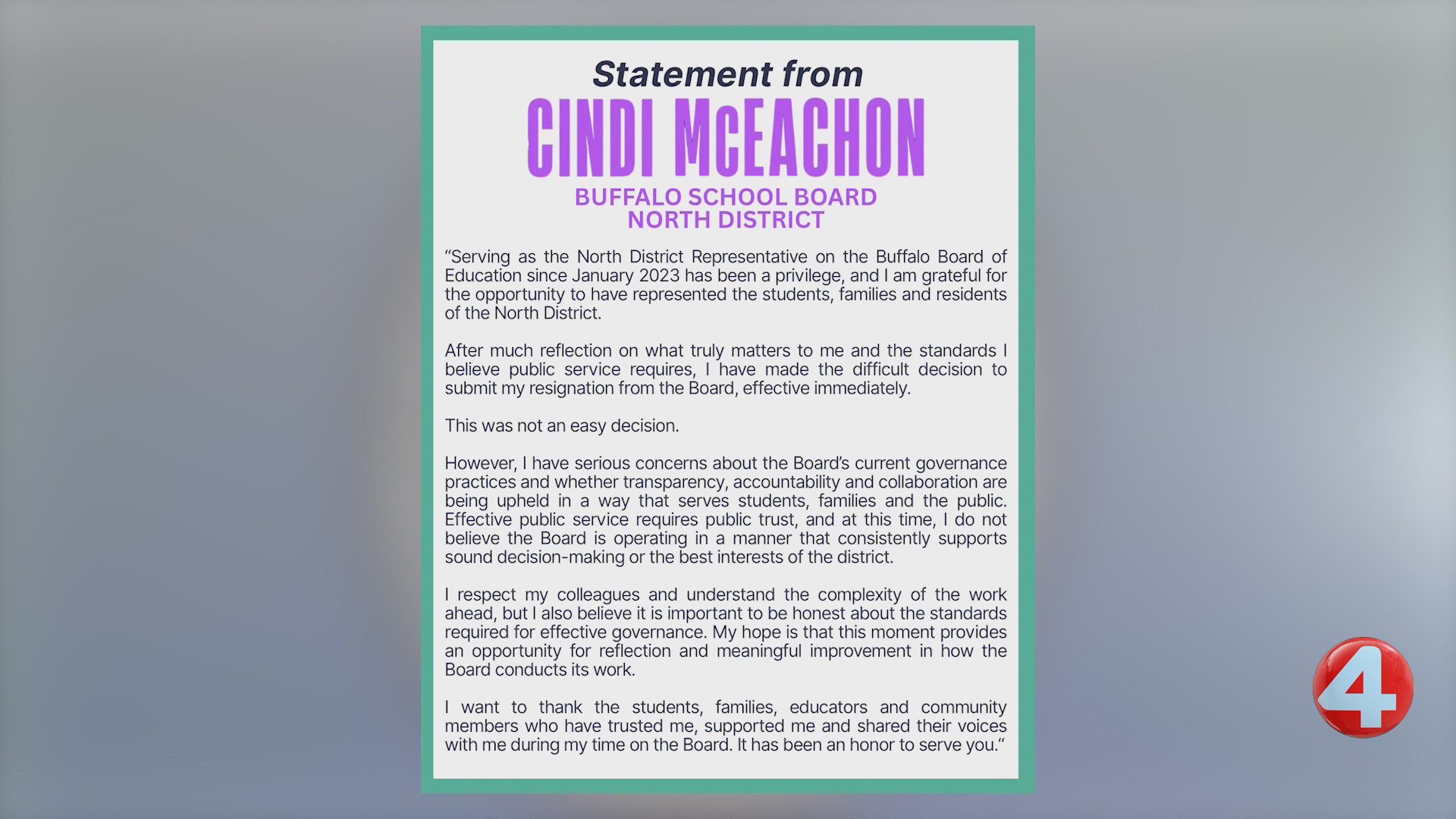 Buffalo School Board member resigns, citing transparency and ...