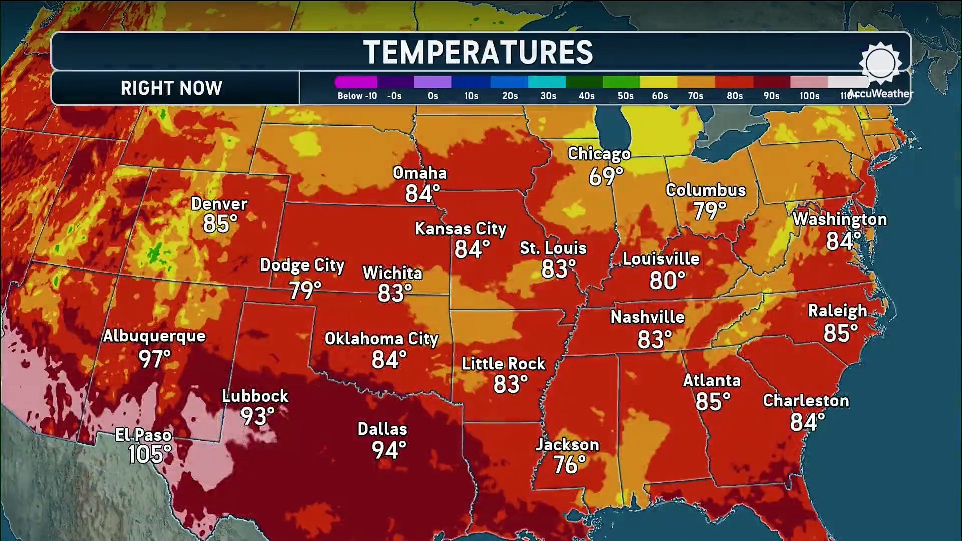 Severe storms slam the central US with hail and strong winds