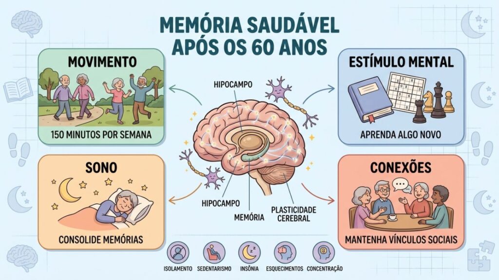 Como preservar a memória após os 60 anos: 3 mudanças essenciais