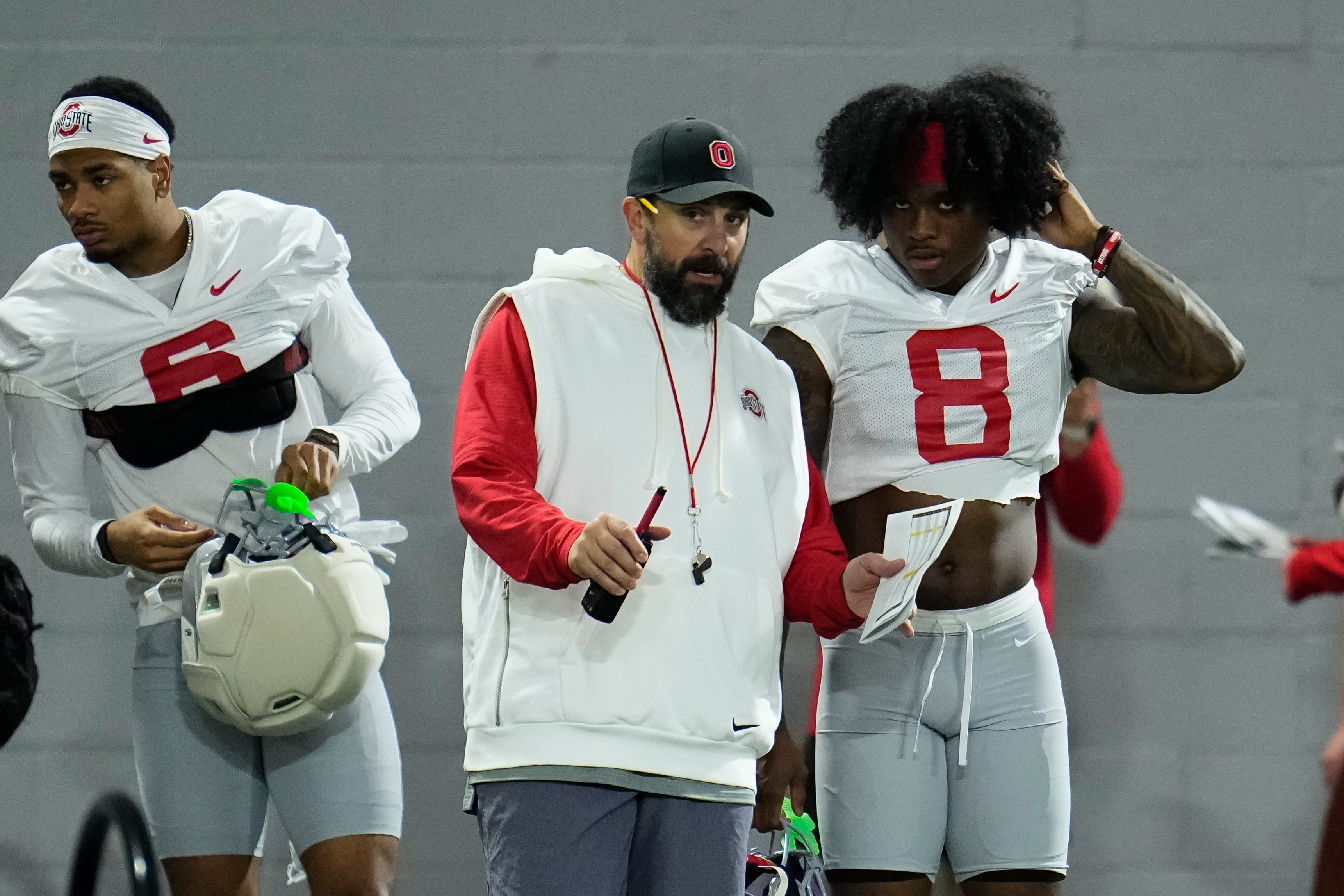 Ohio State D-coordinator Matt Patricia fall camp press conference