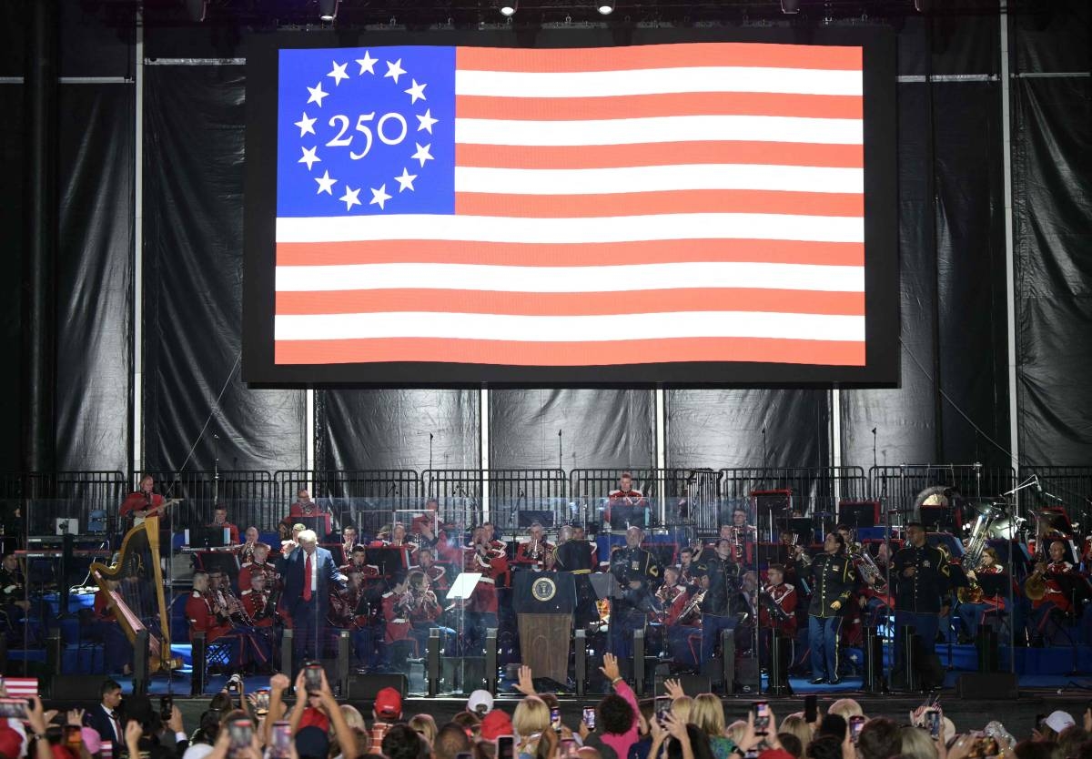 Trump turns America 250 kickoff into a campaign-style rally on the ...