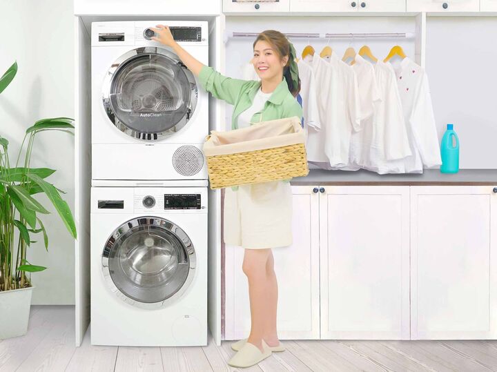 M&aacute;y giặt, m&aacute;y sấy l&agrave; một trong những thiết bị gia dụng ti&ecirc;u tốn điện đ&aacute;ng kể. (Ảnh: Pico)