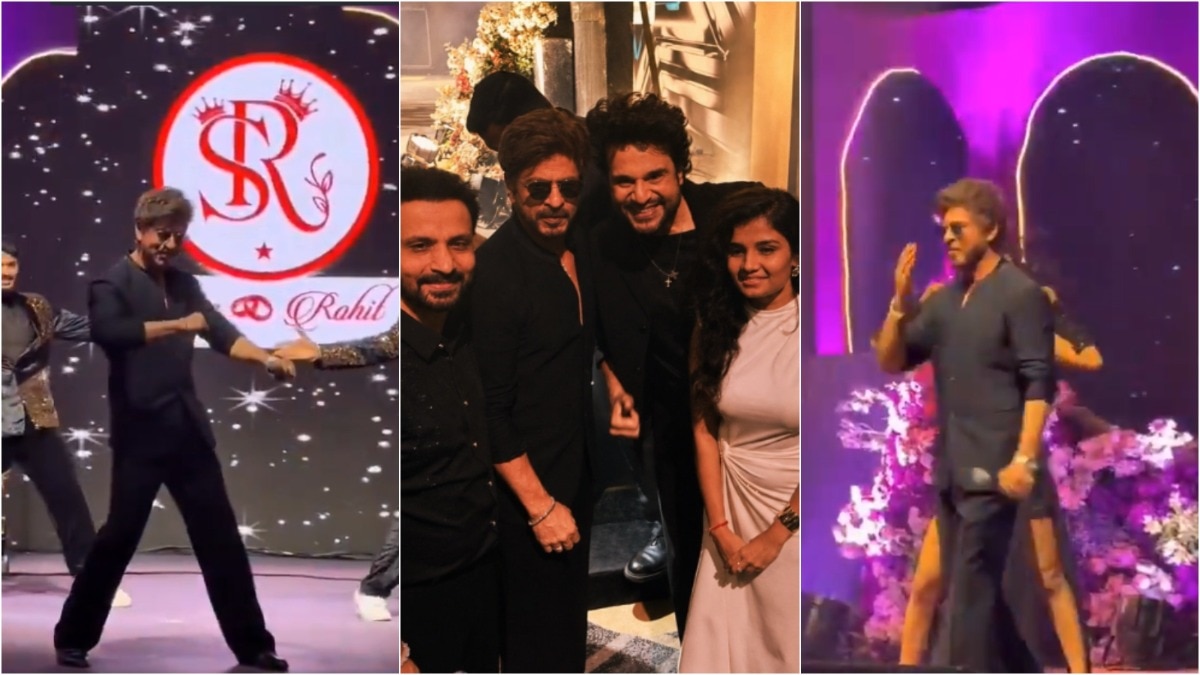 Shah Rukh Khan brings on Badshah energy, dances on hit songs, poses for selfies