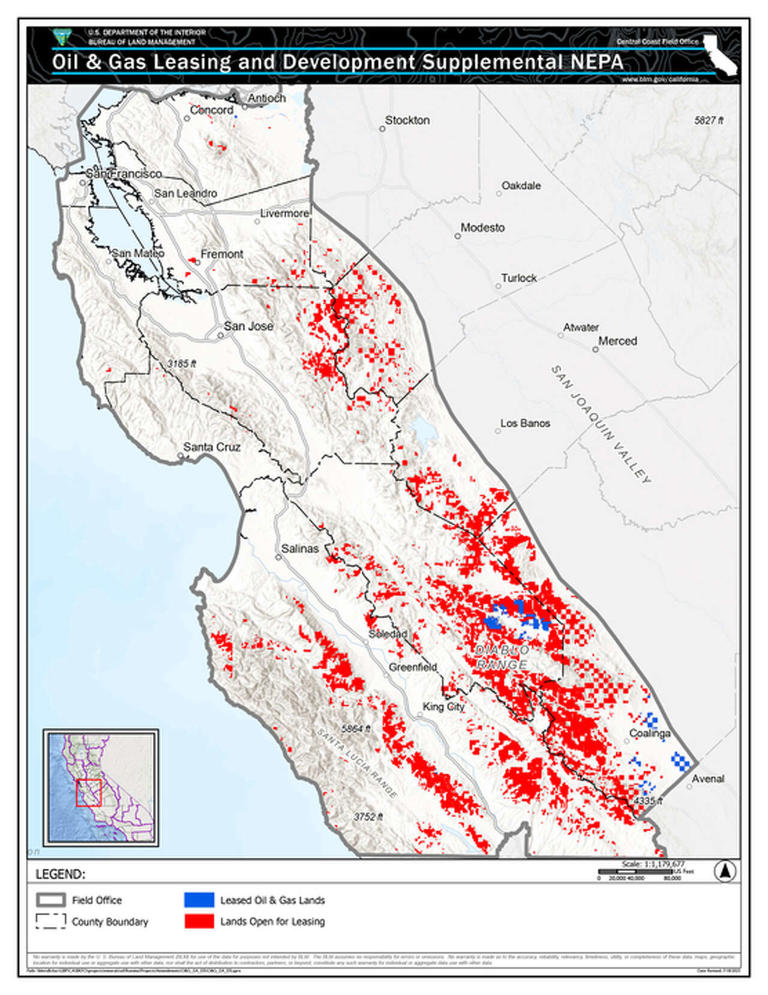 Trump officials green-light new oil and gas drilling in California. Map ...
