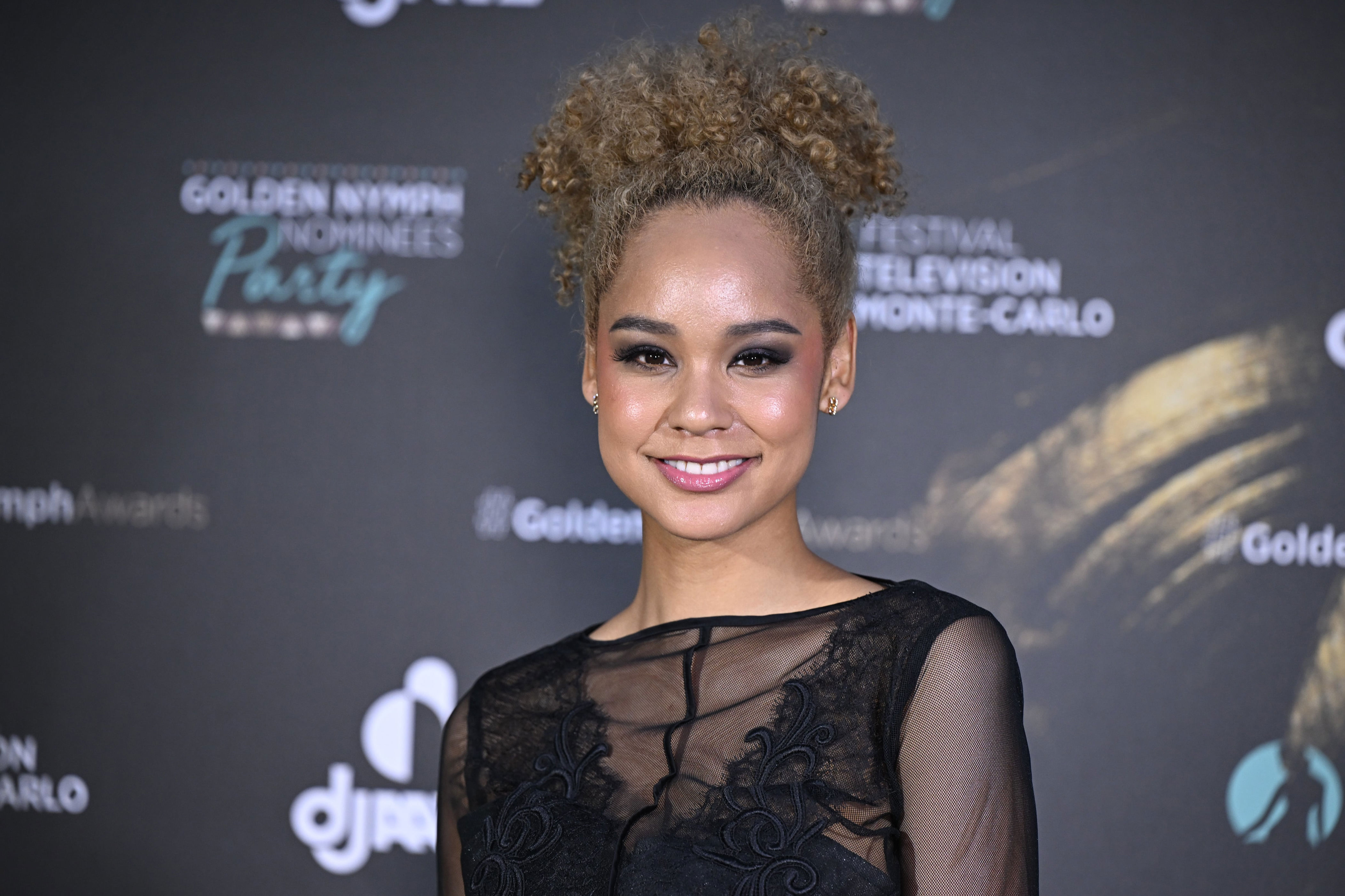 Ariana Miyamoto en un evento celebrado en Montecarlo, Mónaco, el 19 de junio de 2023. 
