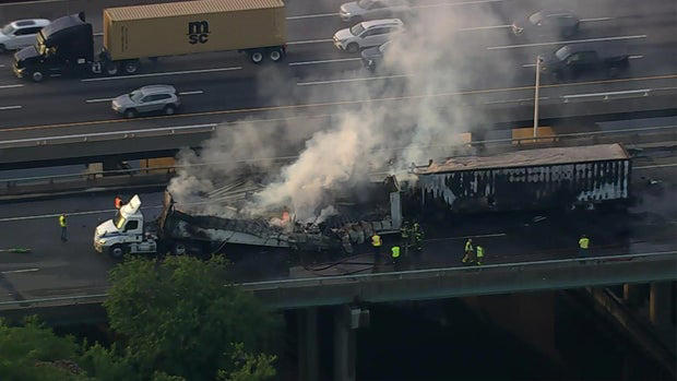 1 dead after semi-truck crash that snarled traffic on New Jersey Turnpike