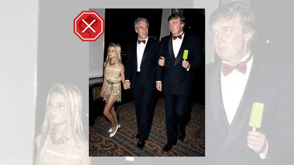 Don't fall for fake image of Donald and Ivanka Trump with Epstein