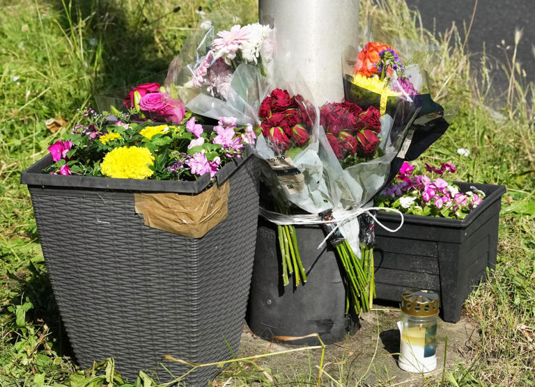 Flowers laid following fatal motorcycle incident near Worthing