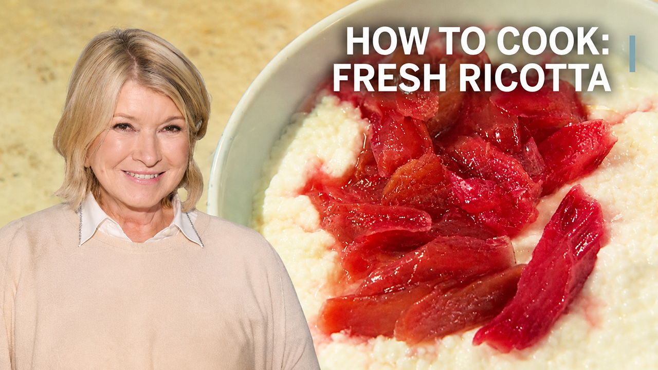 Simple fresh ricotta with a smooth texture and delicate flavour