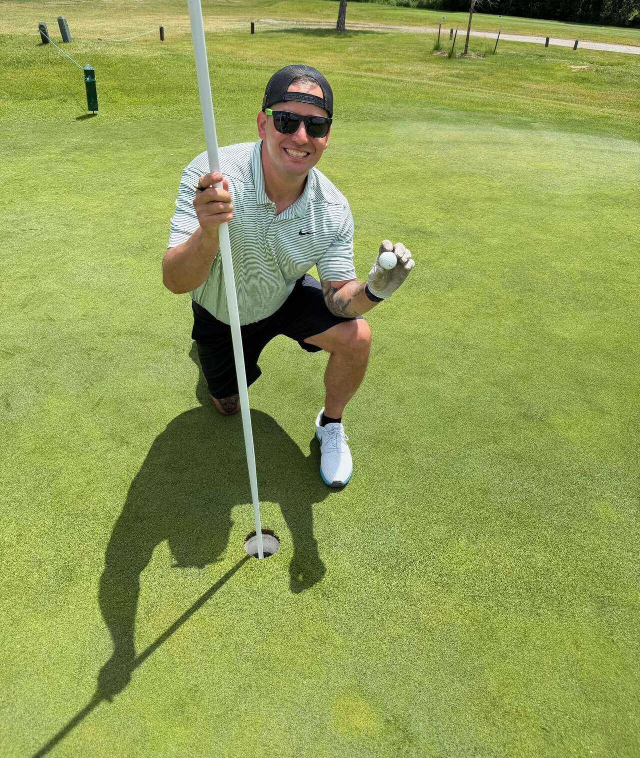 Golfer uses driver to score hole in one at Sandy Ridge