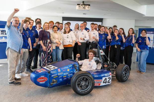 Glasgow students heading to Silverstone contest with self-built race car