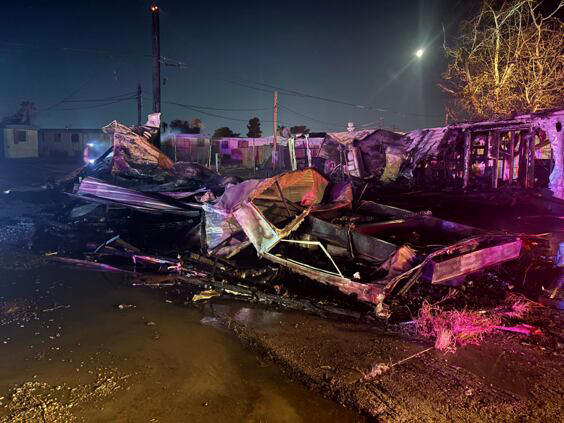 Las Vegas trailer fire destroys four vacant units; damage estimated at ...
