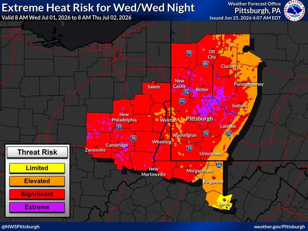 Will Pittsburgh see extreme heat? Temperatures rise before July 4