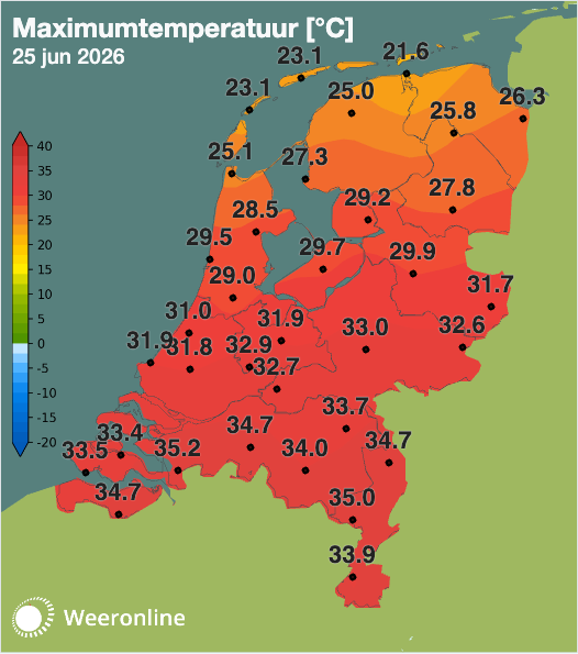 Live-blog code rood: extreme hitte en toenemende onweerskansen