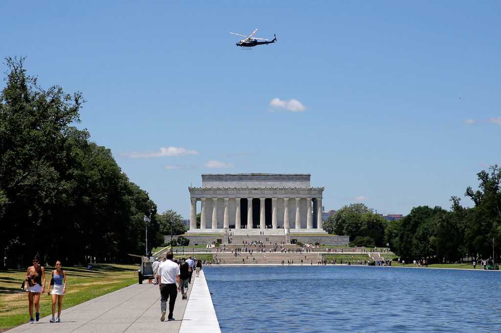 Reflecting Pool liner was cut with a sharp knife or razor, National ...