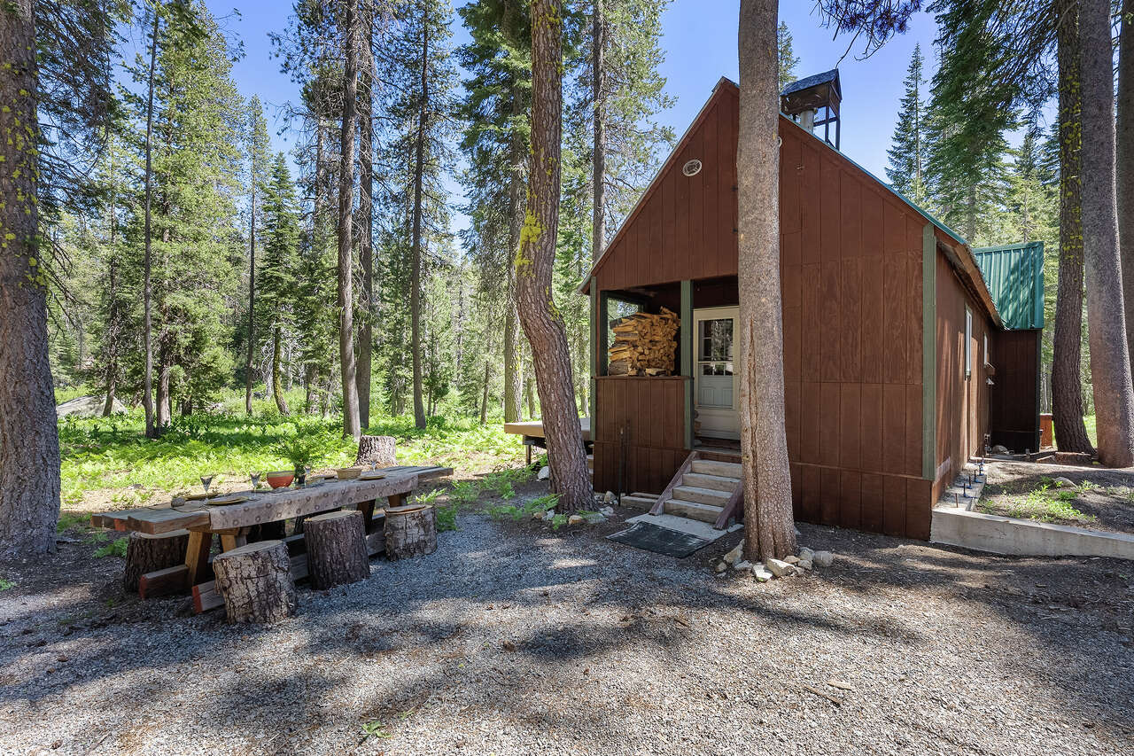 A 'mountain speakeasy' is the heart of this private Sierra Nevada compound