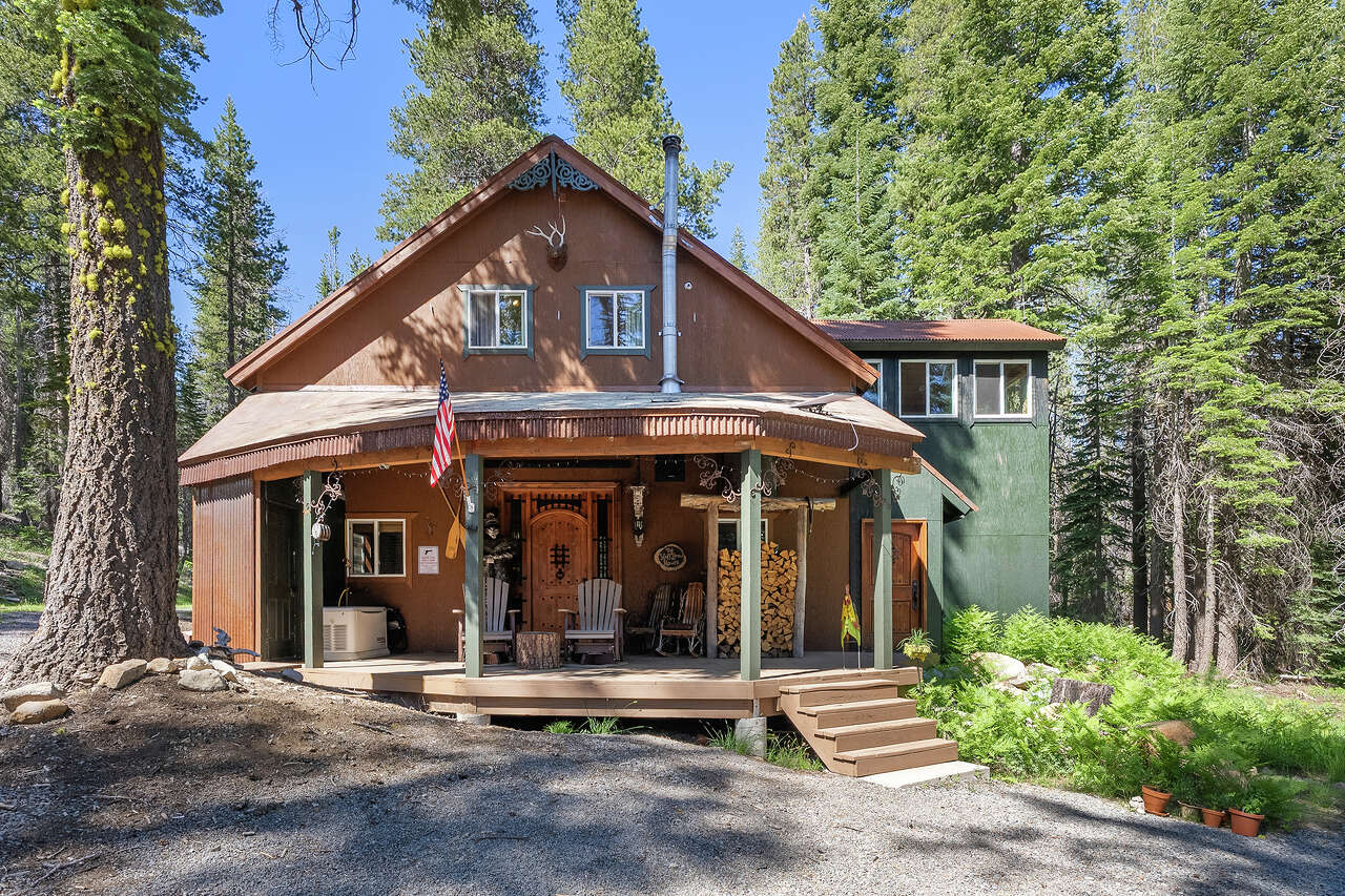A 'mountain speakeasy' is the heart of this private Sierra Nevada compound