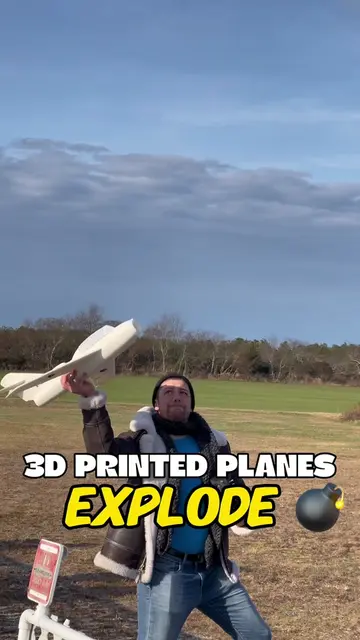 3D printed RC plane crashes caught on camera