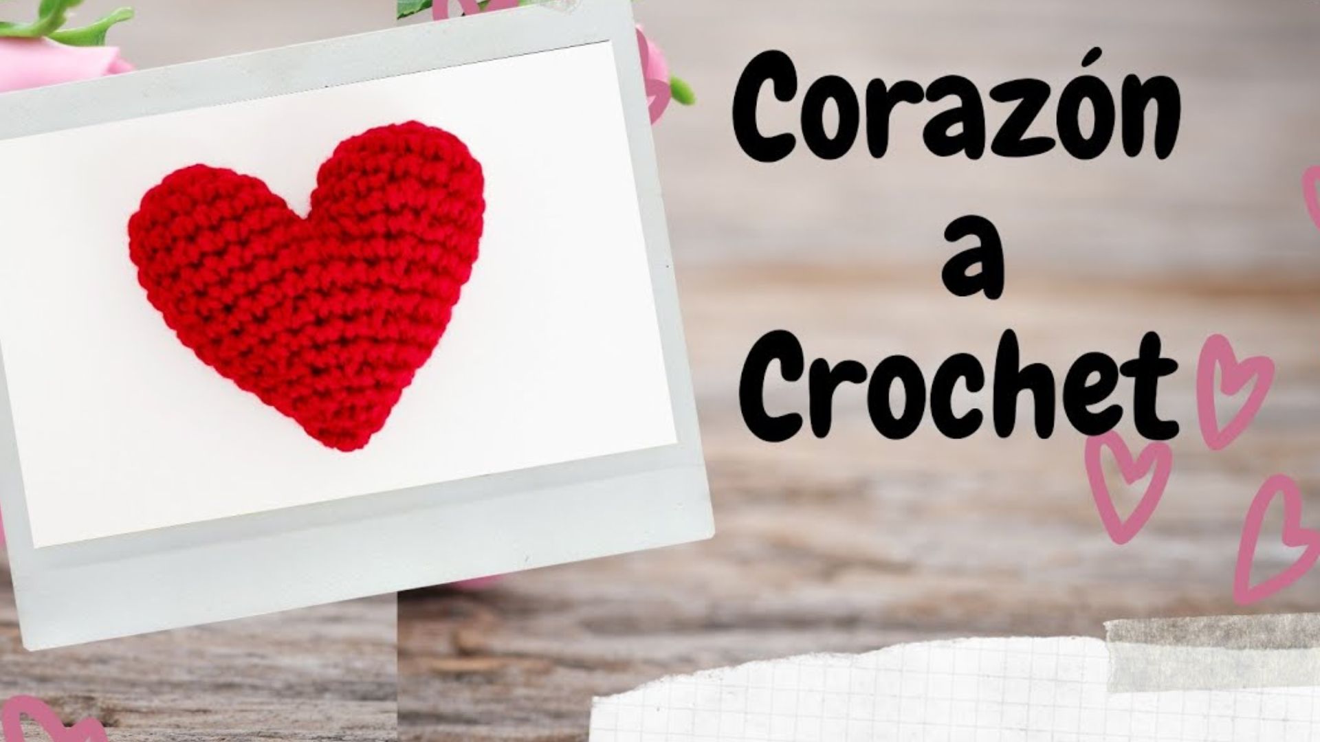 Corazón A Crochet Idea Creativa Y Fácil