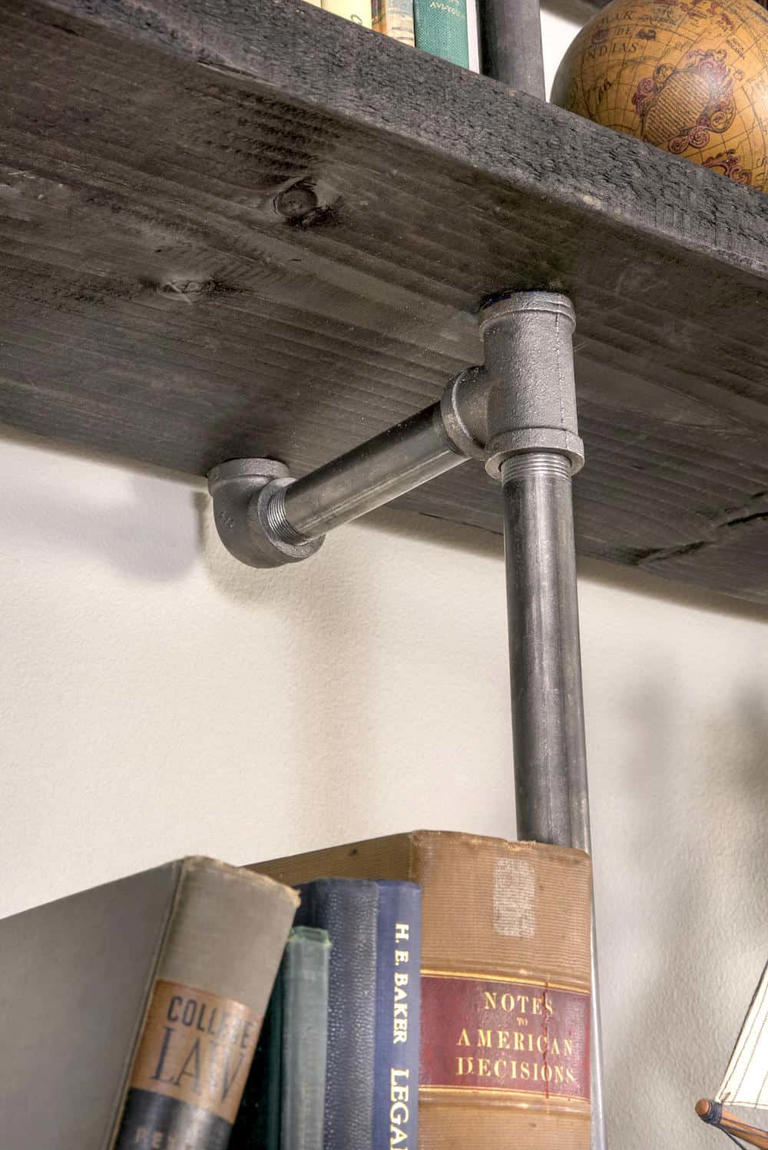 Industrial pipe shelving DIY: Custom look for less