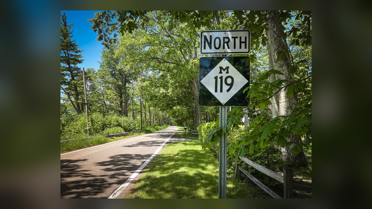 The only state highway in Michigan with no center line runs through old ...