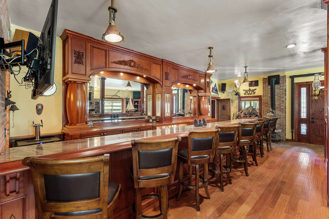 A 'mountain speakeasy' is the heart of this private Sierra Nevada compound