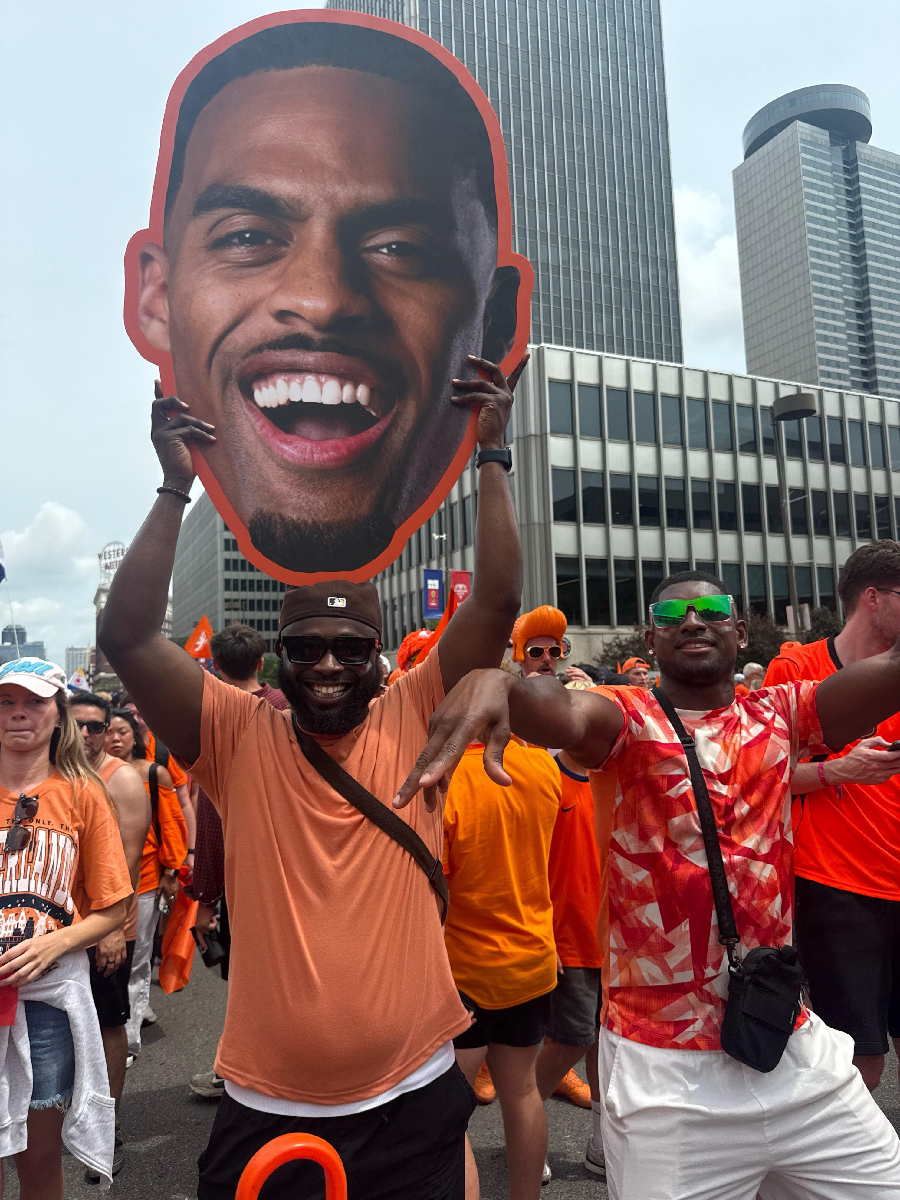 Dutch fans take over Kansas City streets to cheer on the Netherlands