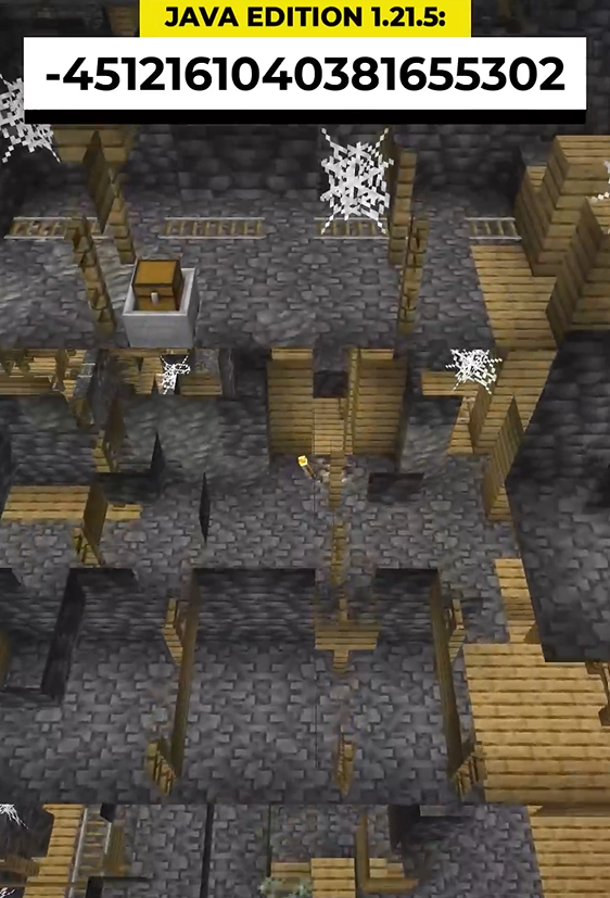 Minecraft seed with a never-ending mineshaft: Massive underground ...