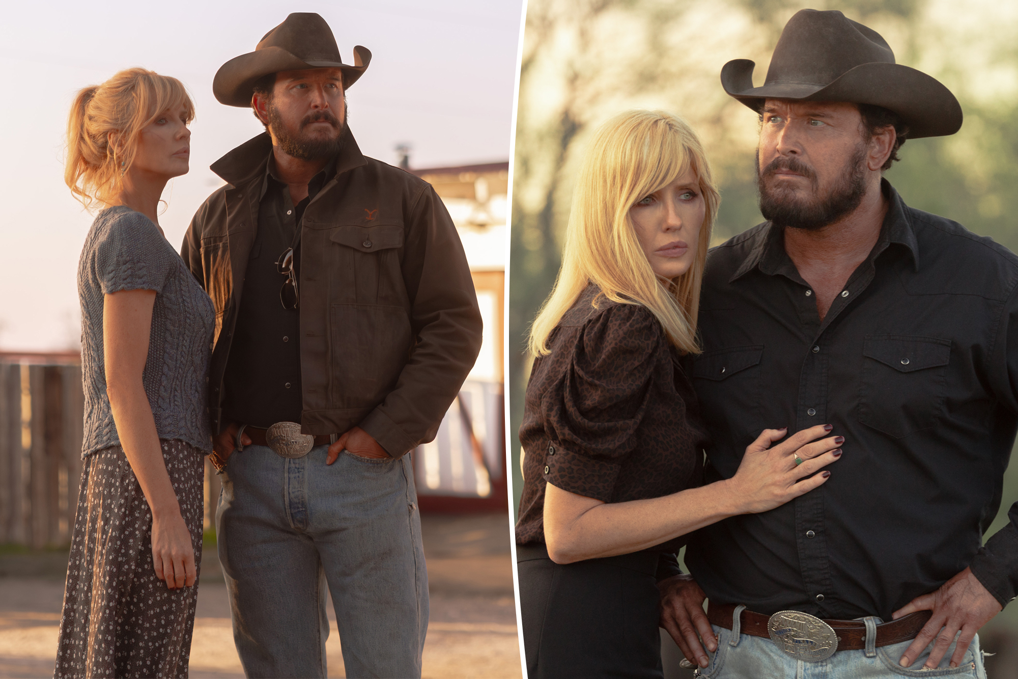 'Dutton Ranch' stars Cole Hauser and Kelly Reilly react to showrunner's ...