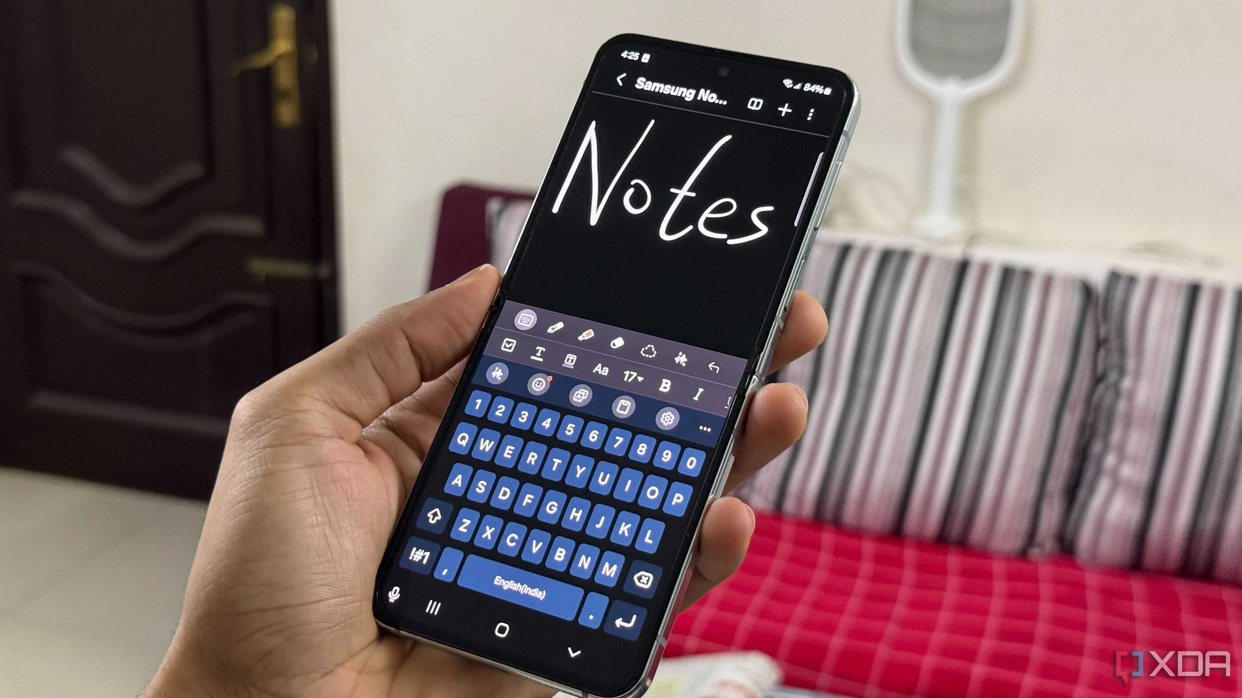 Samsung Notes on Z Flip 5