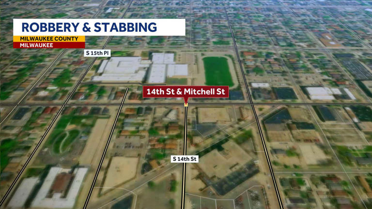 Milwaukee police investigate a robbery and stabbing on city's south side