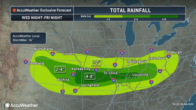 Severe storms to preceed, accompany heat surge in central and eastern U.S.