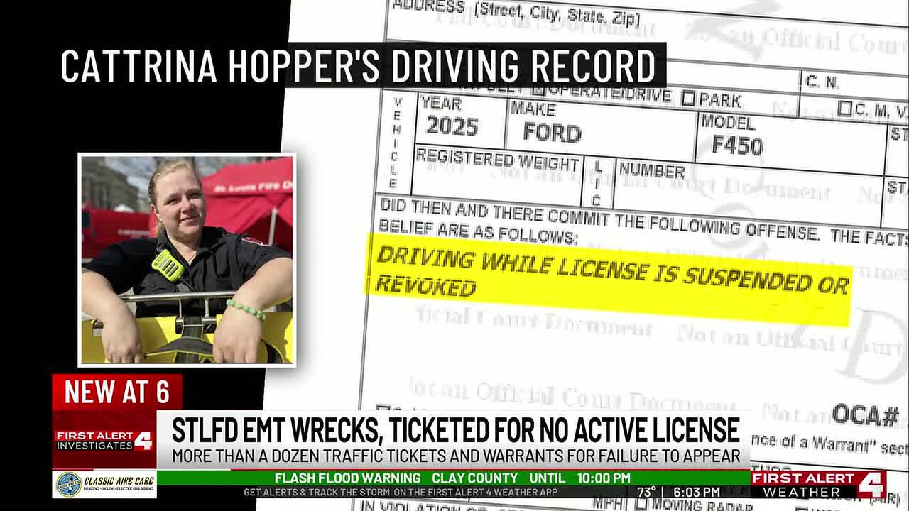 EMT ticketed for driving ambulance without an active driver’s license