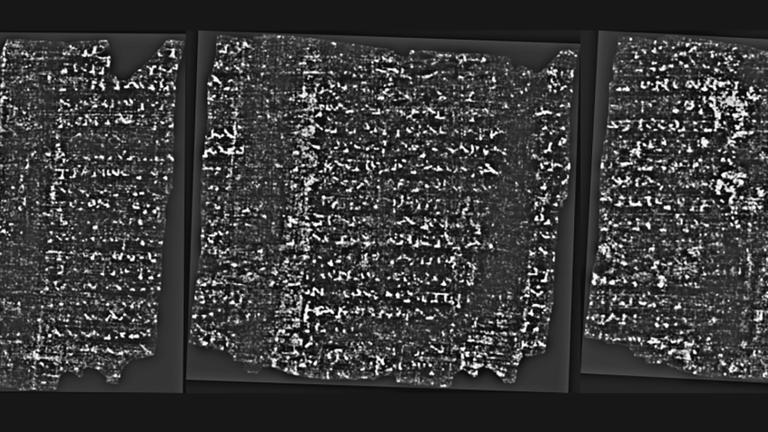 AI reads a 2,000-year-old scroll charred by the Mount Vesuvius eruption