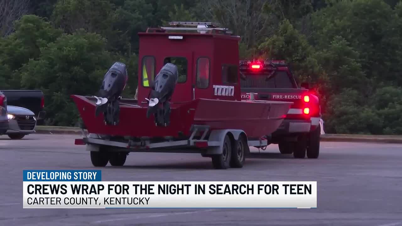 Crews suspend search for missing teen for the night
