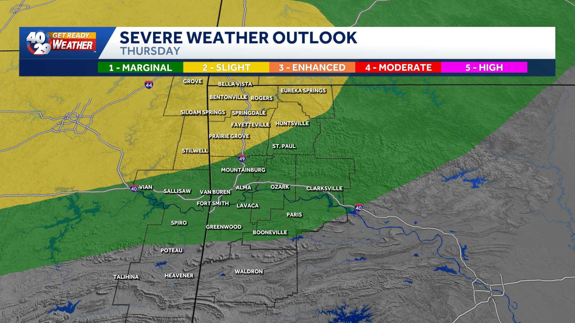 Severe storms possible tonight
