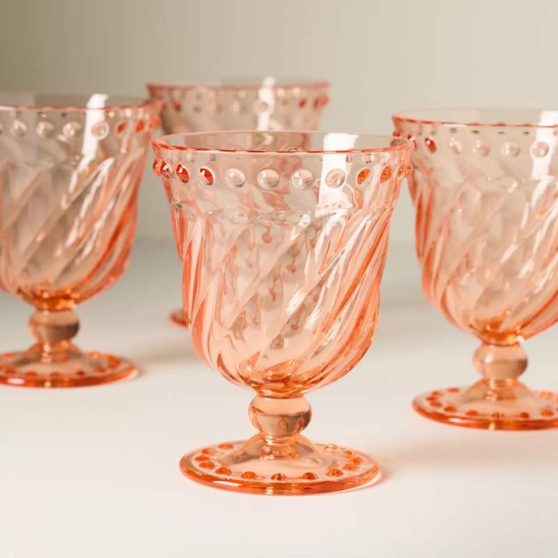 Esther Acrylic Goblets, Set of 4
