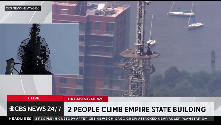 Couple arrested after climbing Empire State Building for apparent proposal
