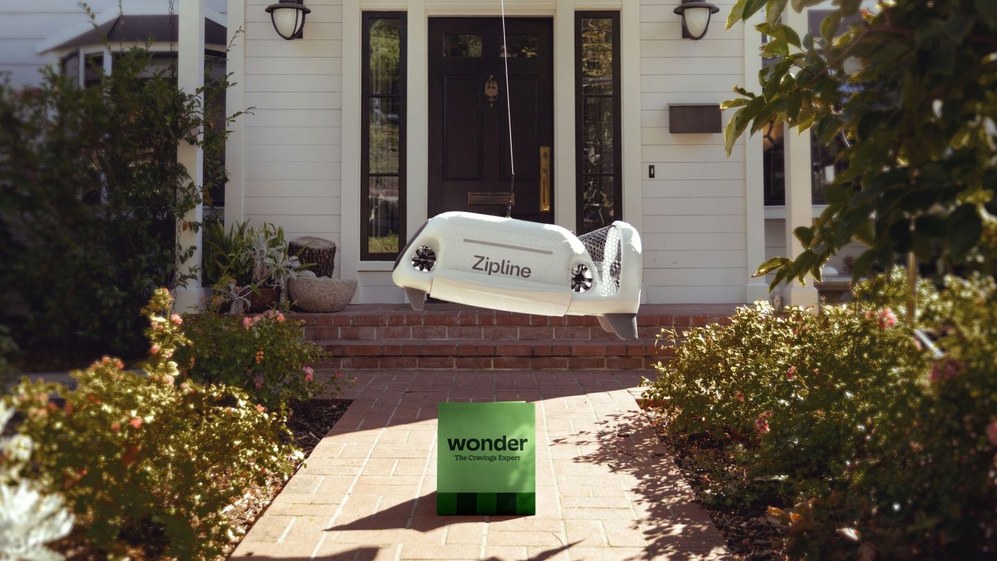 Wonder partners Zipline to launch drone meal deliveries in Texas