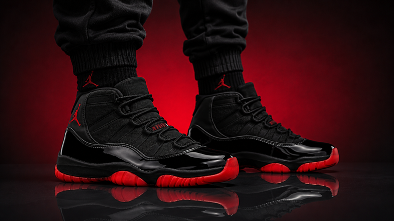 The Air Jordan 11 'Bred Red Bottom' concept that looks official