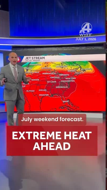 Extreme heat wave and thunderstorm risk for July 4th weekend