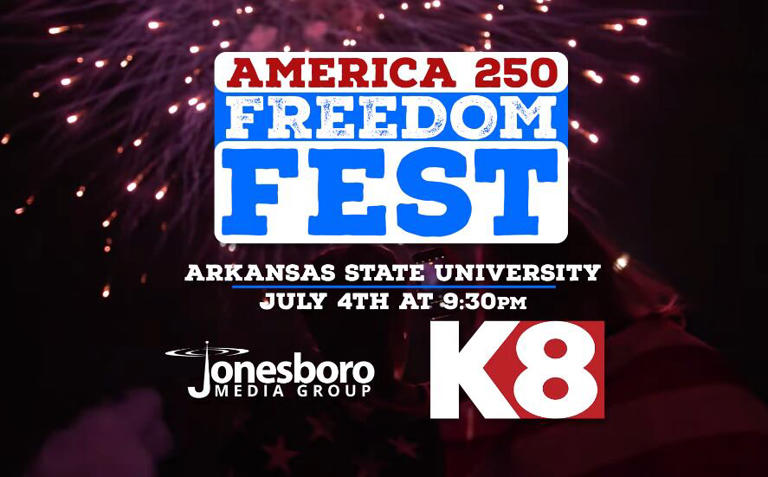 Freedom Fest celebrates America 250 at A-State, July 4 at 9:30 p.m.