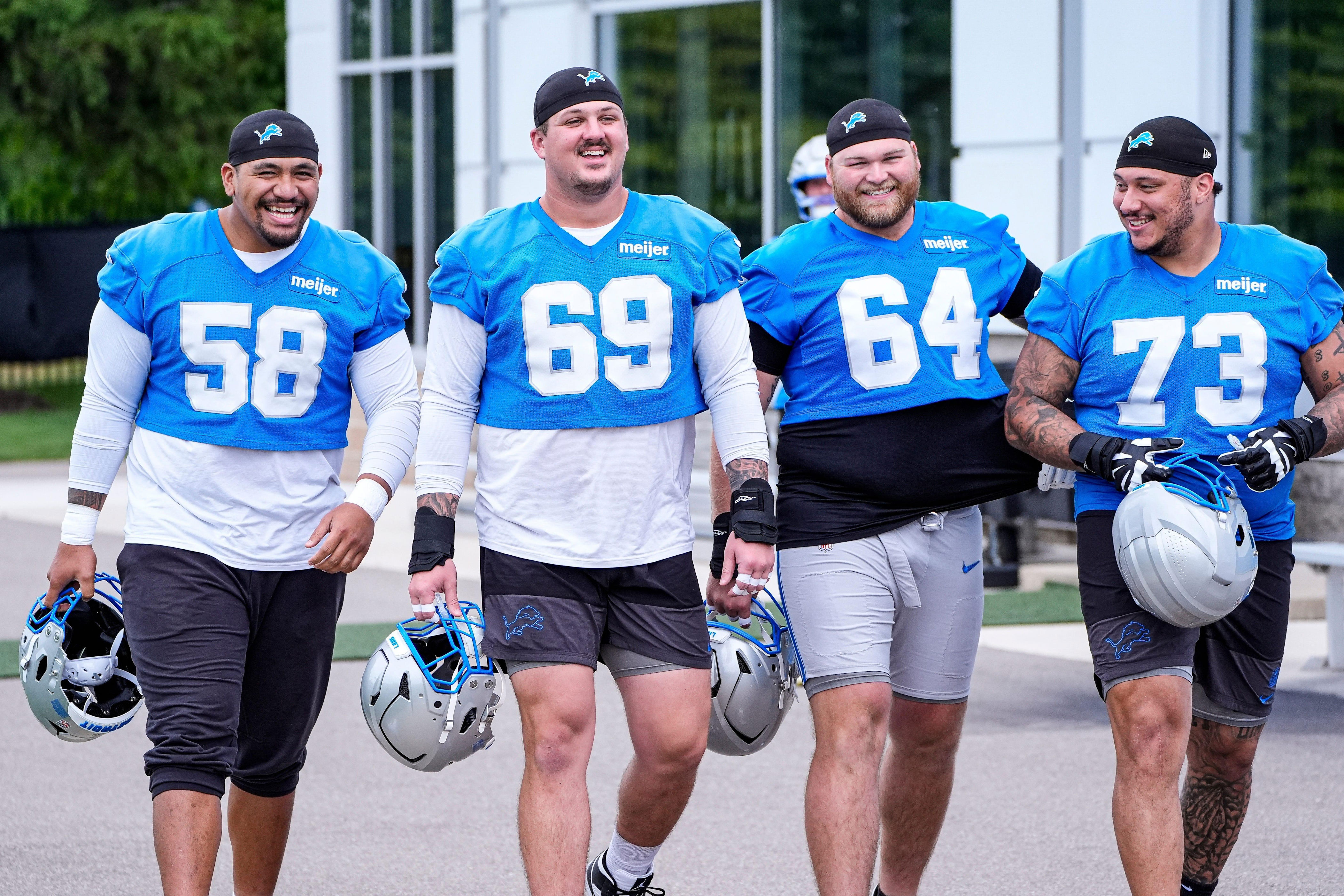 What is the ceiling for the Lions' OL when Cade Mays returns to the field?