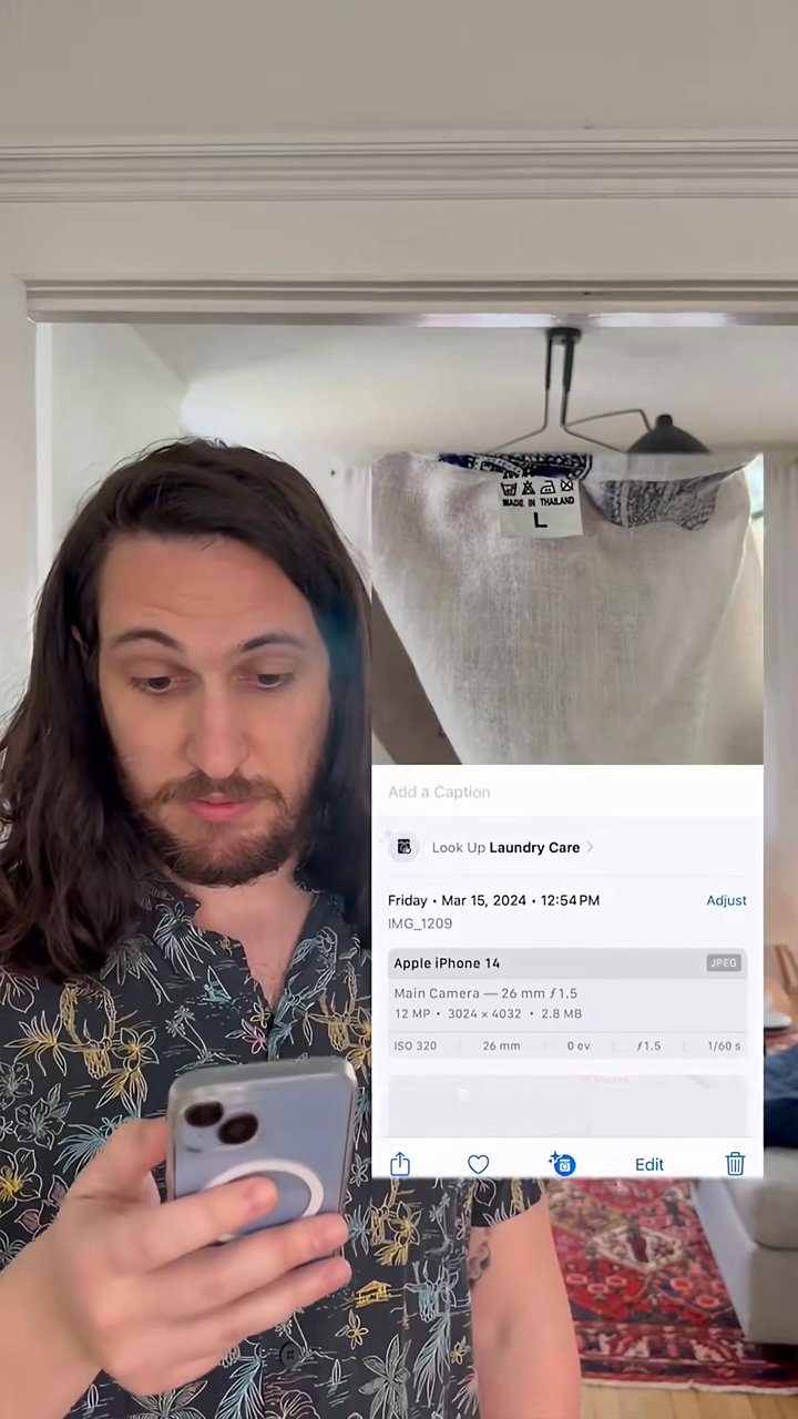 Your phone can read laundry care labels