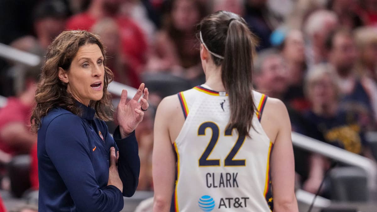 Coach Stephanie White discusses Caitlin Clark's playing time restrictions ahead of playoffs