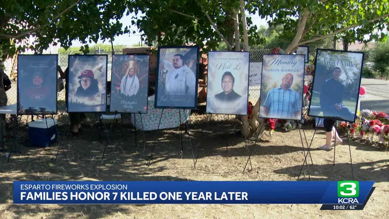 Families of 7 killed in Esparto fireworks explosion hold vigil one year ...