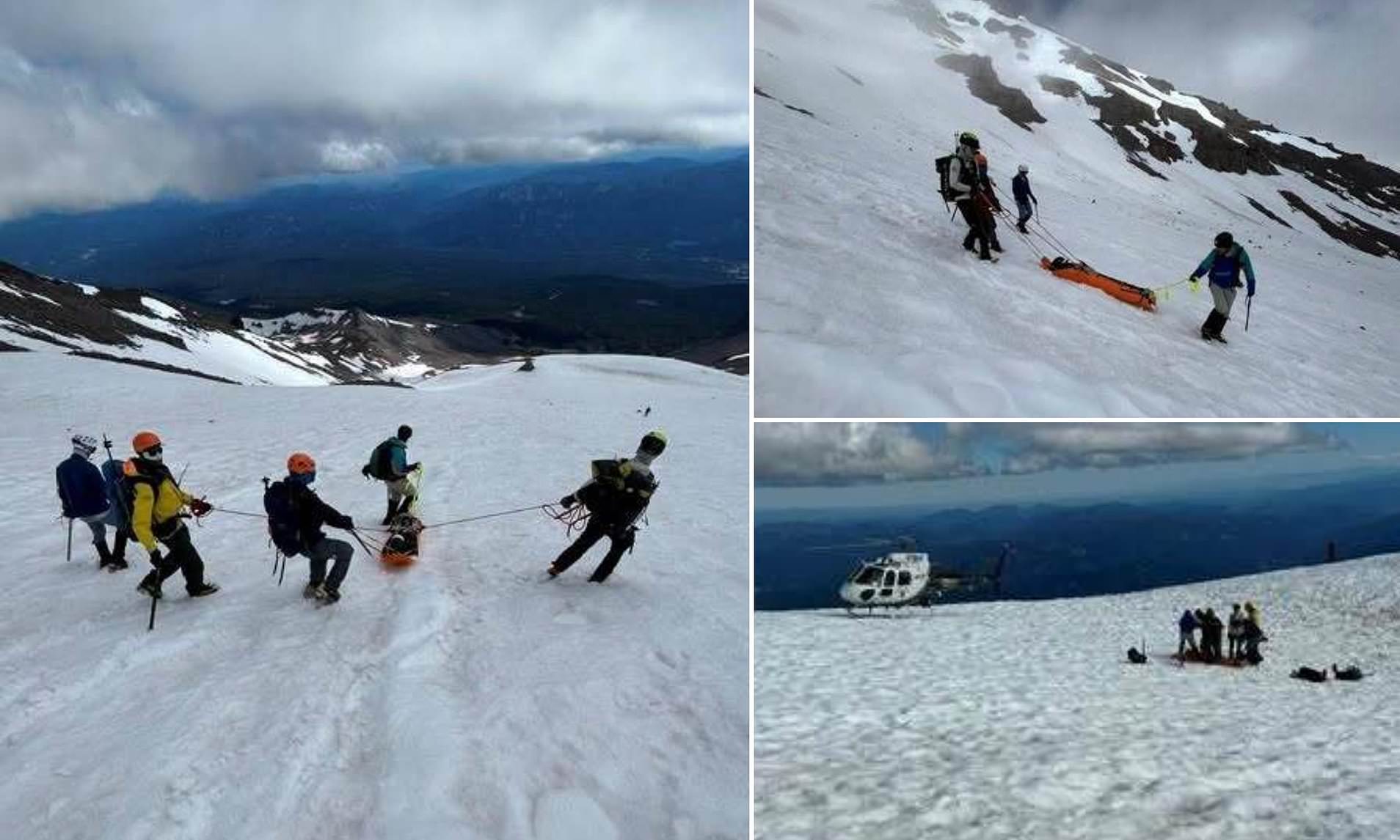 Climber plunges 1,500 feet down Avalanche Gulch on California's Mount Shasta and miraculously survives