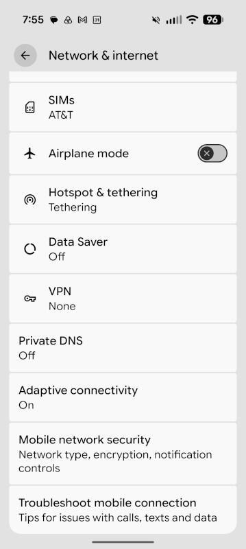 This page should look familiar to anyone who's ventured into the realm of networking on their Android device.