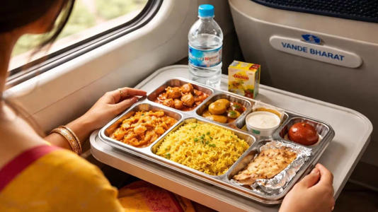 Meals are planned according to your journey: The type of meal served depends on your travel schedule. For example, morning journeys may include breakfast, while longer daytime trips usually include lunch, evening snacks or dinner based on the train timings.